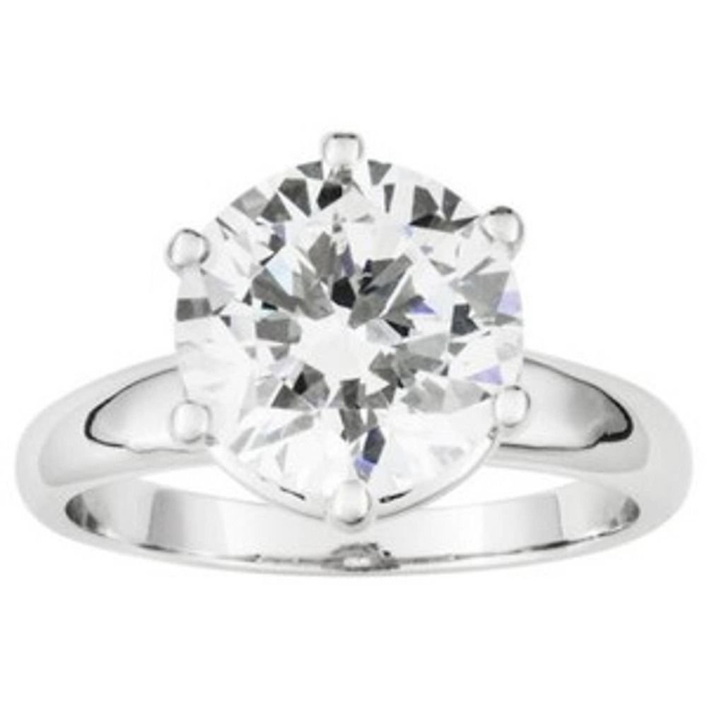 605ct Brilliant Cut Solitaire Platinum 926 Ring 39$